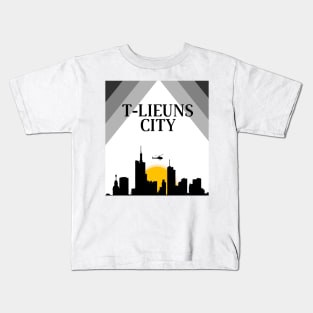 t-lieuns sunset city Kids T-Shirt